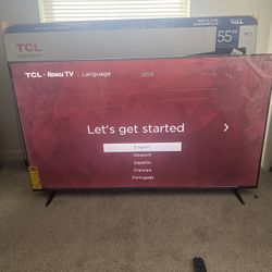 BRAND NEW TCL 55” 4K UHD Smart 4K ROKU TV