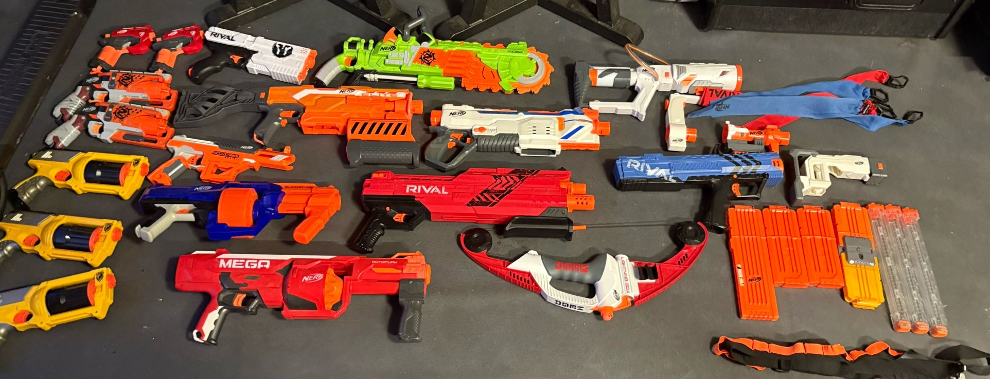Huge Lot Of NERF Guns, Ammo, And Accessories