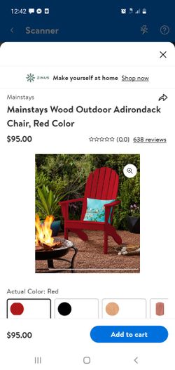 2 Brand New Red Adriondack Chairs