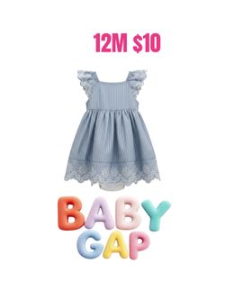 BABY GAP NEW DRESS 👗 SIZE 12 MONTHS ❤️M16 042026
