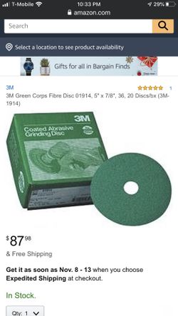 3M Corse Green Grinding Sanding Discs