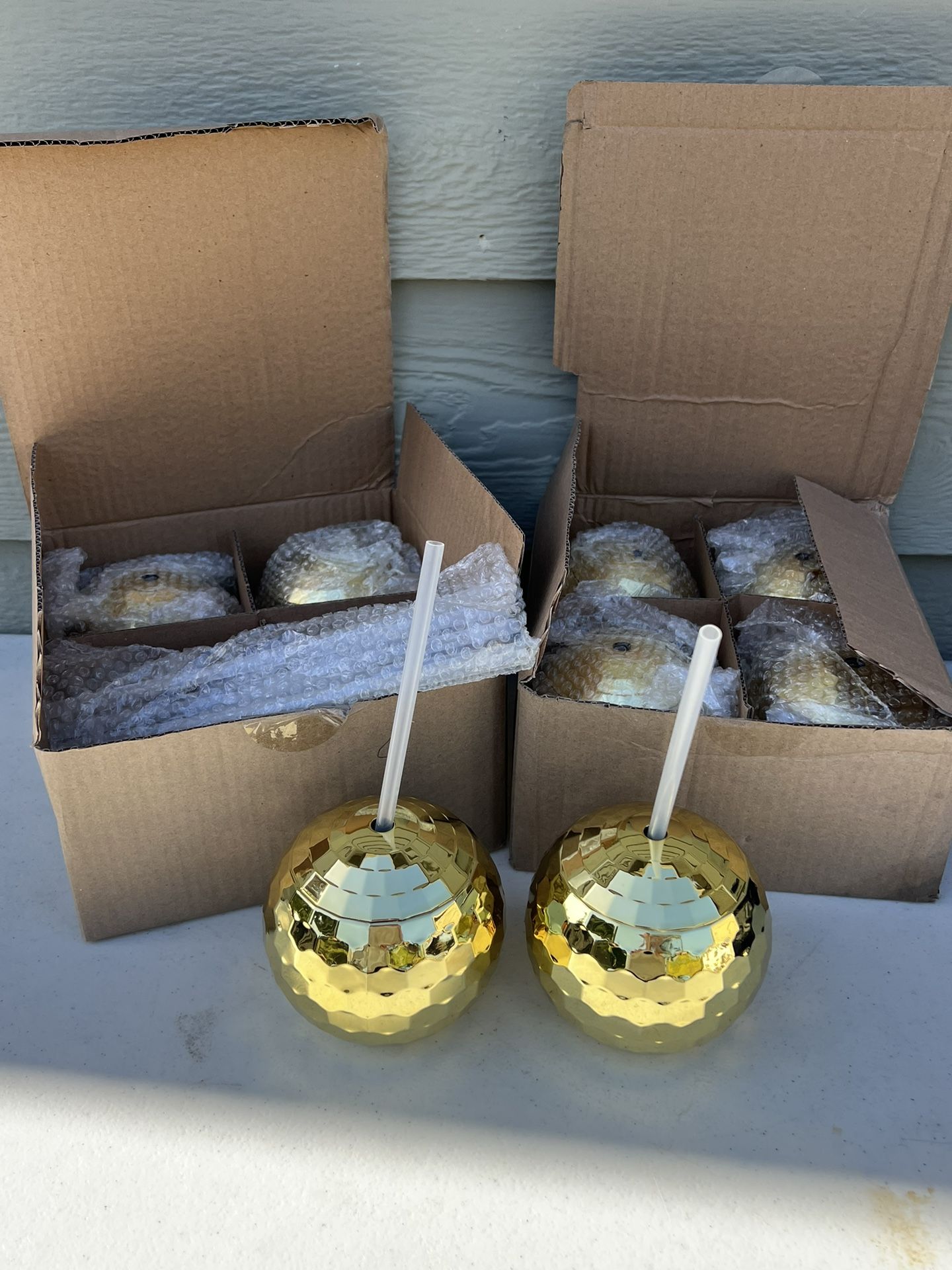 New Disco ball beverage, cups set of eight