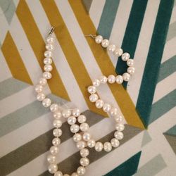 Pearls Necklace Silver $120