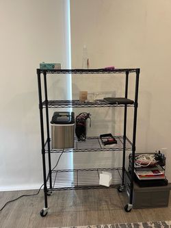Black wire shelves