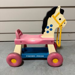 1976 Fisher-Price Ride-On Pony Toy , model #978