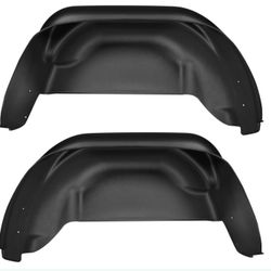 Husky Liners Wheel Well Rear Guards | Fits 2019-2026 Chevrolet Silverado 1500 (Excludes ZR2, LT & Custom Trail Boss) | Rear, 2-Pc Black - 79061