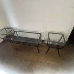 Glass Table Set 