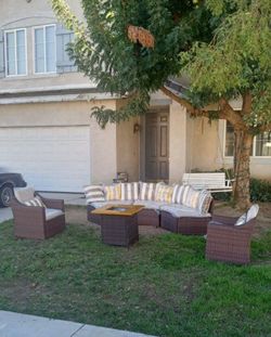 Patio furniture patio sofa outdoor couch display model patio furniture set fire pit propane display model 🆕☑️🚛🚚