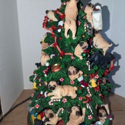 Danbury Mint Pug Christmas TREE-EXCELLENT CONDITION