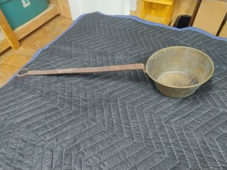 Antique Copper Ladle with Iron Handle