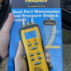 Dual Port Manometer and Pressure Switch Tester