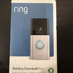 Ring - Battery Doorbell Pro Smart Wi-Fi Video Doorbell - Battery-powered with Head-to-Toe HD+ Video - Satin Nickel