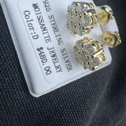 Cluster Moissanite Earrings