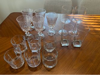 Glass Drinkware Set – 15 Pieces