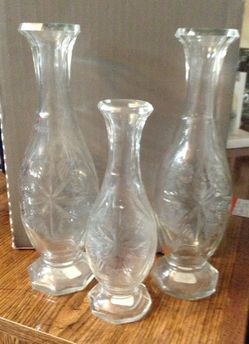 Three Flower Vases