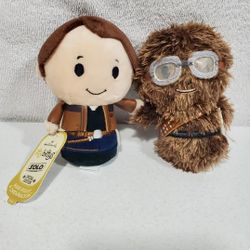 Hallmark Itty Bittys Disney Star Wars Han Solo Chewbacca Special Edition New With Tag