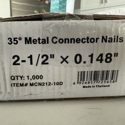 meite Metal Connector Nails, 2-1/2 Inch x .148 Inch Joist Hanger Nails New