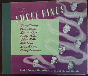 SMOKE RINGS-78RPM Set-Victor P147 by 8 Big Bands circa 1940 -TESTED Excellent