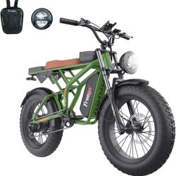 Freego Electric Bike for Adults, 140 W/48V/20Ah/22.5Ah, 20x4.0 Fat Tires Ebike Off Road Electric Bicycles with Removable Battery, 34MPH & 40 Miles E B