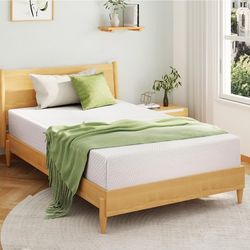 Full Size memory foam mattress with cover. 8" thick. Box spring included