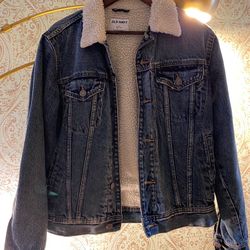 S Fleece Lined Denim Jacket