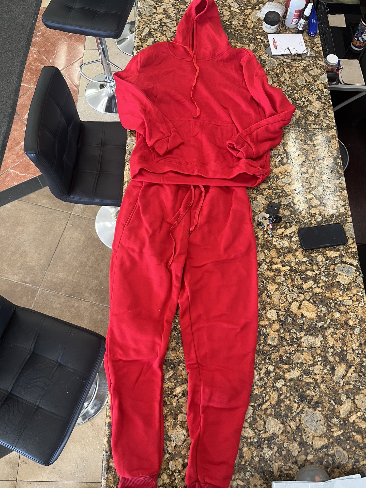 Purple Or Red Kids Sweat Suit Set