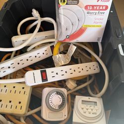 Power strips, Smoke Detectors and timers