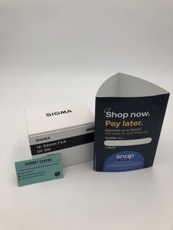 Sigma 18-50mm f2.8 X-Mount
