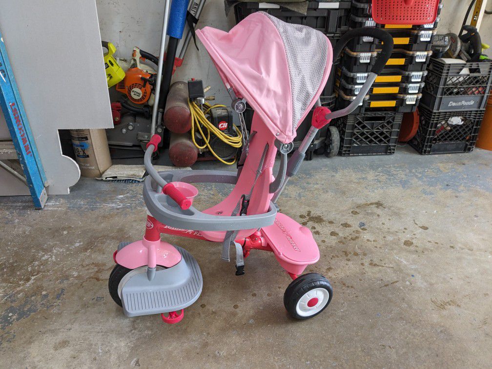 Pink 4-in-1 Radio Flyer Tricycle