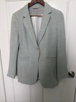 H&M Blazer Jacket Light Green Women’s Size Small