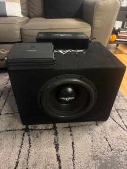 Skar Audio Single 12" 1,200 Watt SDR Series Subwoofer Bass Package Alpine