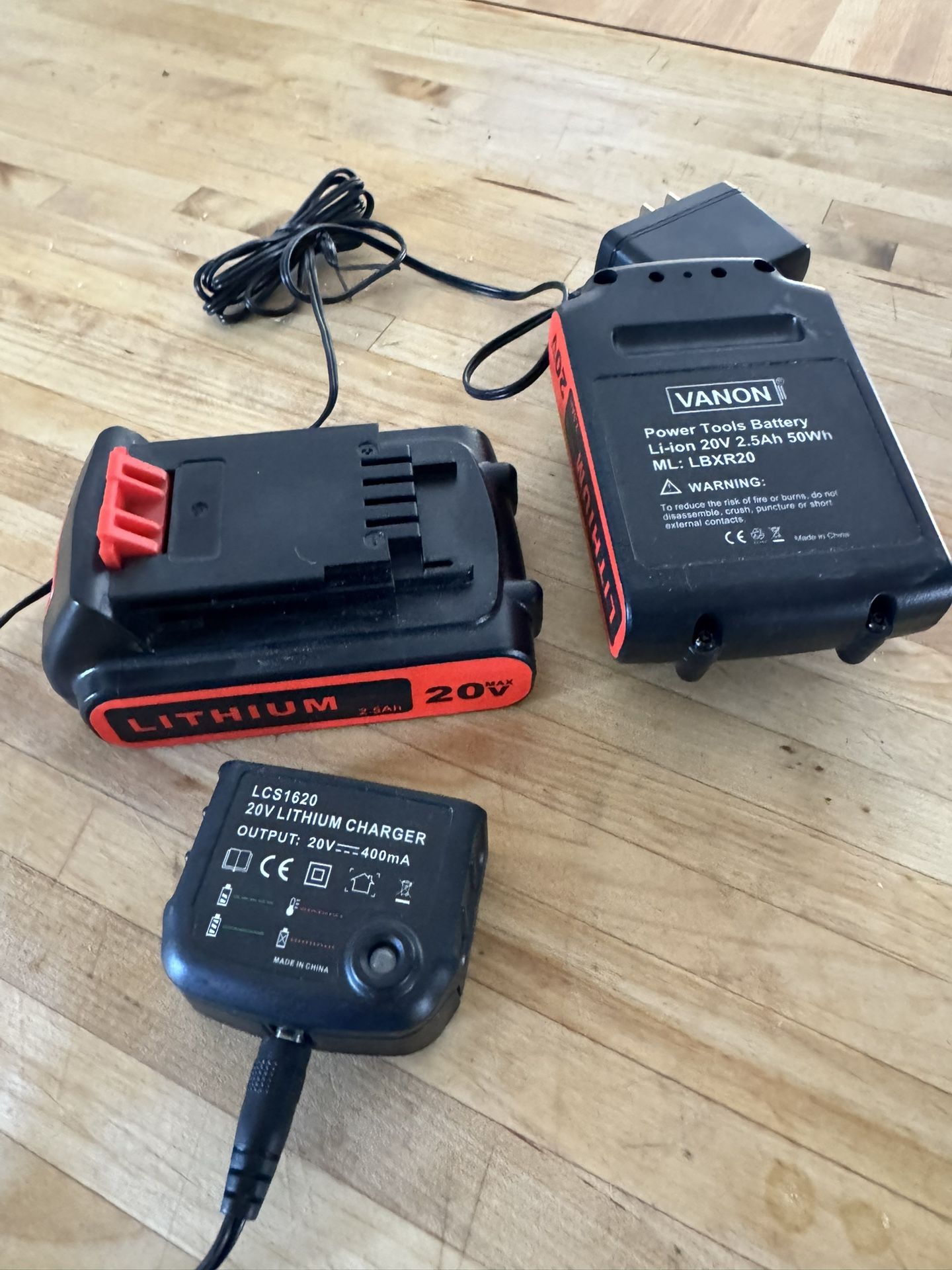 Lithium 2.0 Batteries and Charger