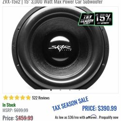 Zvx 15s with 5k amp