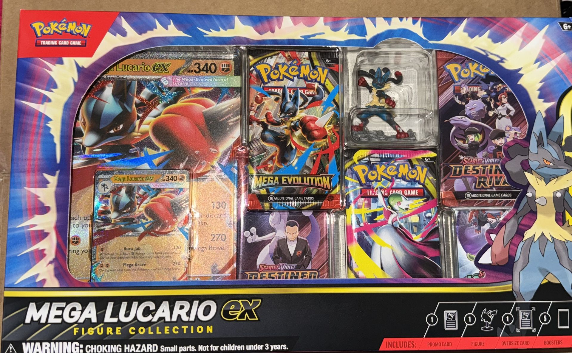 2025 Pokémon Mega Evolution Mega Lucario ex Figure Collection Box