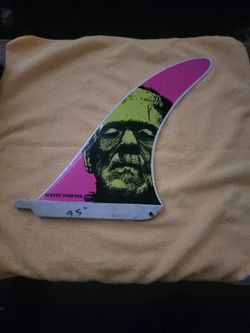Scotty stopnik 9.5 Long board fin captain fin company cycle zombie