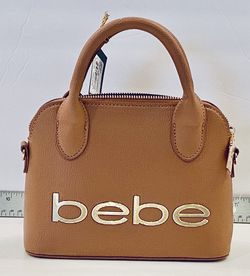 Bebe Fabiola Stamped Mini Dome Purse