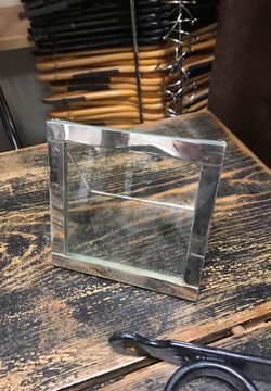 Chrome picture frame