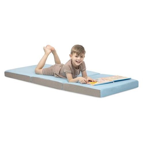 Milliard Toddler Nap Mat Bed Tri Folding Mattress with Washable Cover Easy Travel