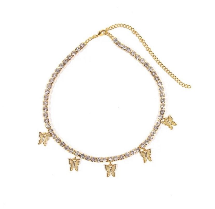 New 🦋 Butterfly Necklace Gold Plated