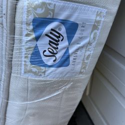 Queen Bed, Box Spring And Frame
