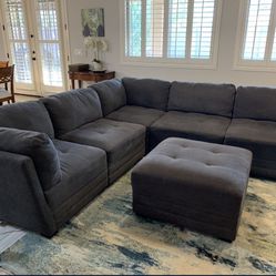 *Free Delivery* Gray Costco Modular Sectional Couch Sofa
