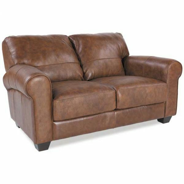 American Furniture Warehouse Lucca Whisky Italian all leather