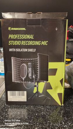 Riworal Professional Studio Recording Mic with Isolation Shield