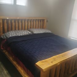King Plus Solid Wood Bed Frame