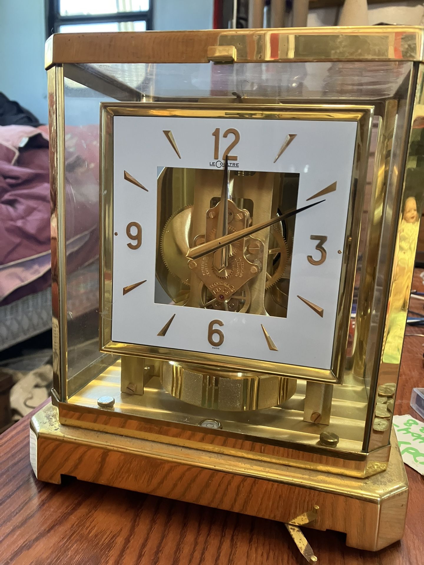 Le Coultre Gold Clock