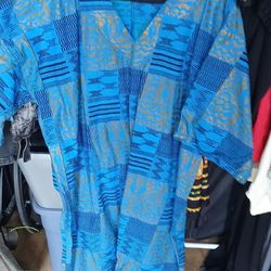 African blue garment