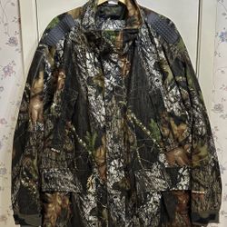 Browning Pro Series Gore Tex Hydro Fleece Hunting Jacket Mossy Oak Breakup Size 3XL 