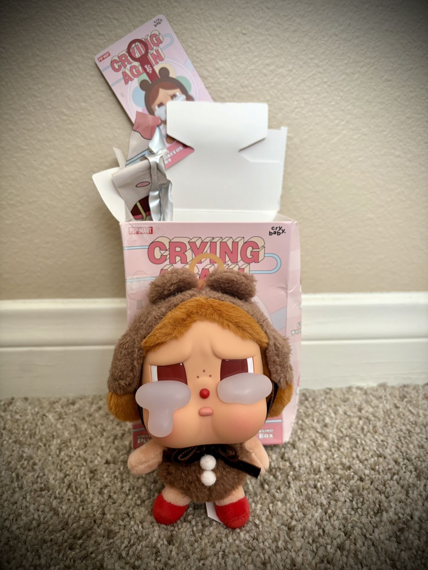 CRYBABY CRYING AGAIN SERIES-VINYL FACE PLUSH BLIND BOX - LOVE MAKES US CRY