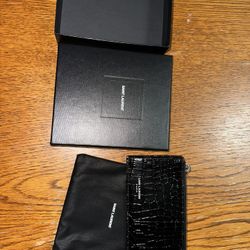 Brand New Ysl Small Crocidile Print Wallet