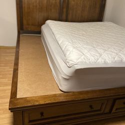 Heavy Real Genuine Wood Bed